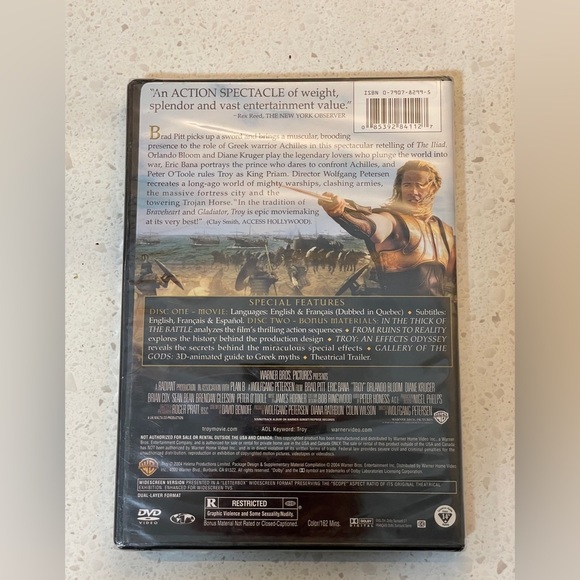 TROY (Widescreen Edition) - DVD Movie (2009) - English/French/Español- NWT - Picture 2 of 2